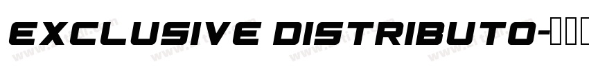 Exclusive distributo字体转换